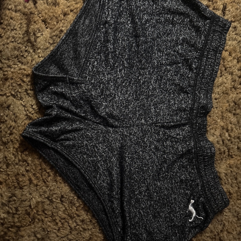 Black Small sleep shorts brand pink